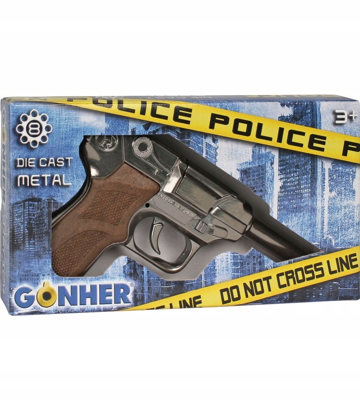 

Mały policjant Zabawkowy pistolet rewolwer Metal