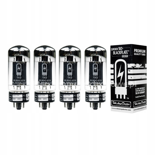 6L6GC-STR Blackplate RCA-Style Tad Premium Selected 4 ks vybraný štvorec