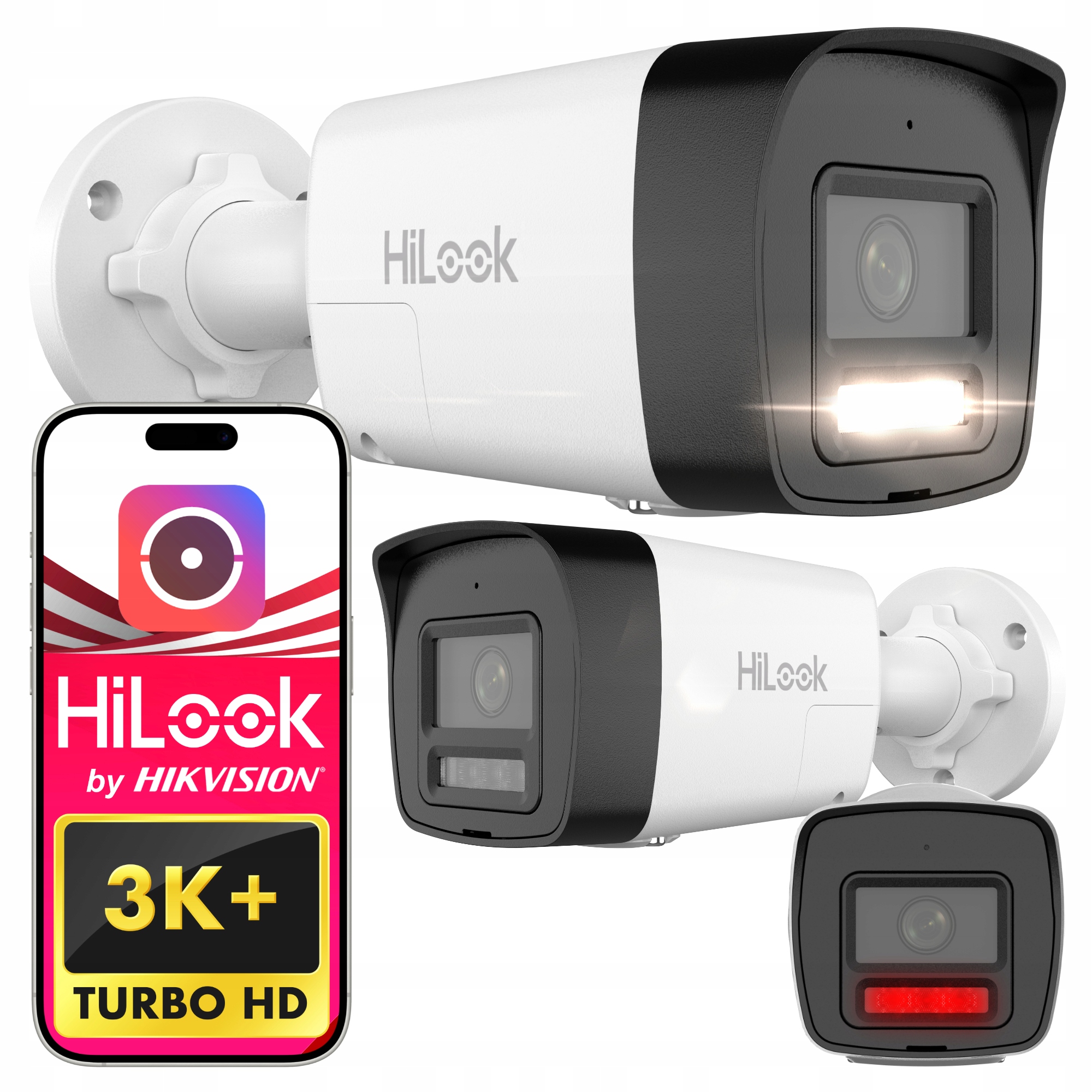 Kamera Ip 6 Mpx PoE HiLook by Hikvision IPCAM-B6-30DL/A Mikrofon SlotSD