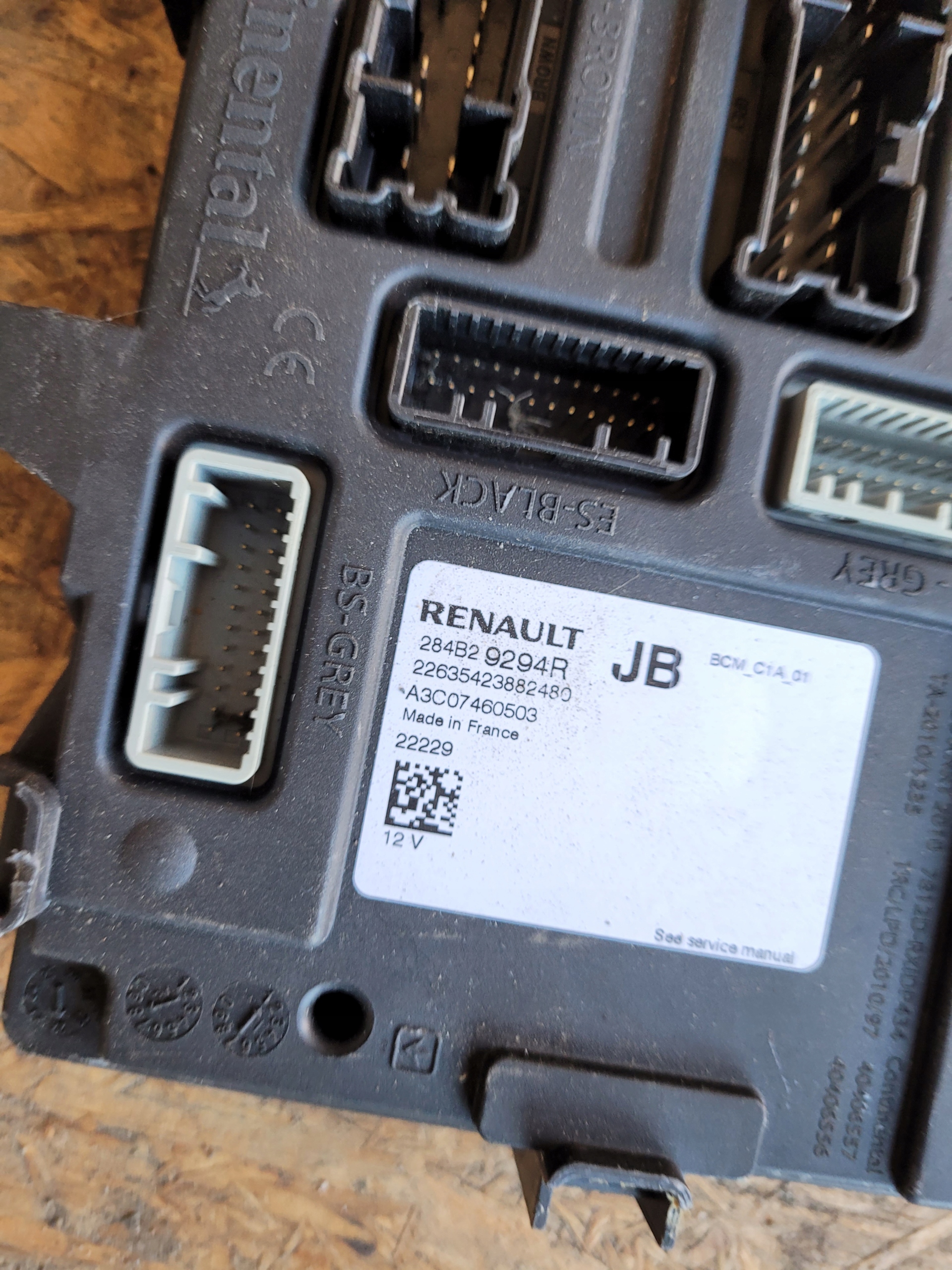 Module BCM RENAULT 284b29294r
