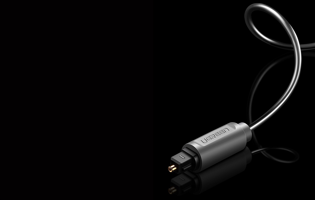 UGREEN ALUMINIOWY PRZEWÓD KABEL OPTYCZNY CYFROWY AUDIO 5.1 TOSLINK SPDIF 3M Model AV122