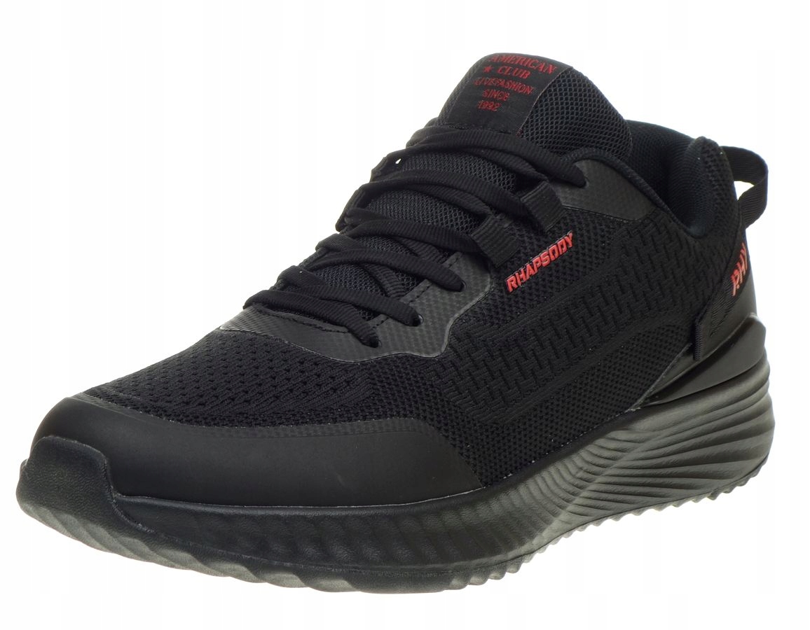 Pánské sportovní boty American Club Lehké Adidasy černé 42