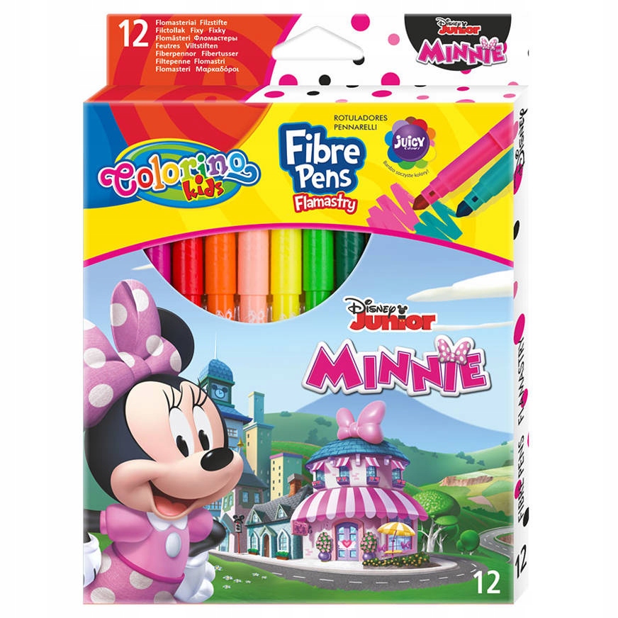 12 FLAMASTRÓW COLORINO MINNIE MOUSE DISNEY Płeć dziewczynki