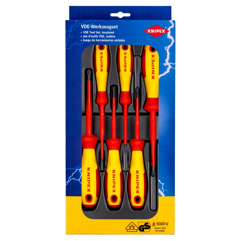 Sada Šroubováků Vde Pro Šrouby S Drážkou 6 Dílů Knipex