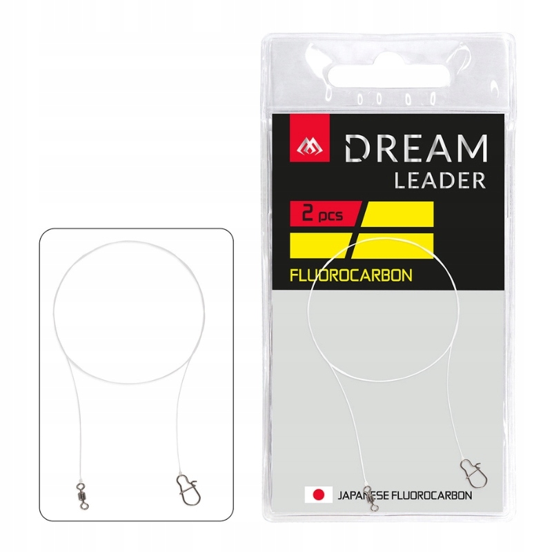 Mikado Przypon na okonie Dream Leader Fluorocarbon 30cm 2.2kg 2 szt.