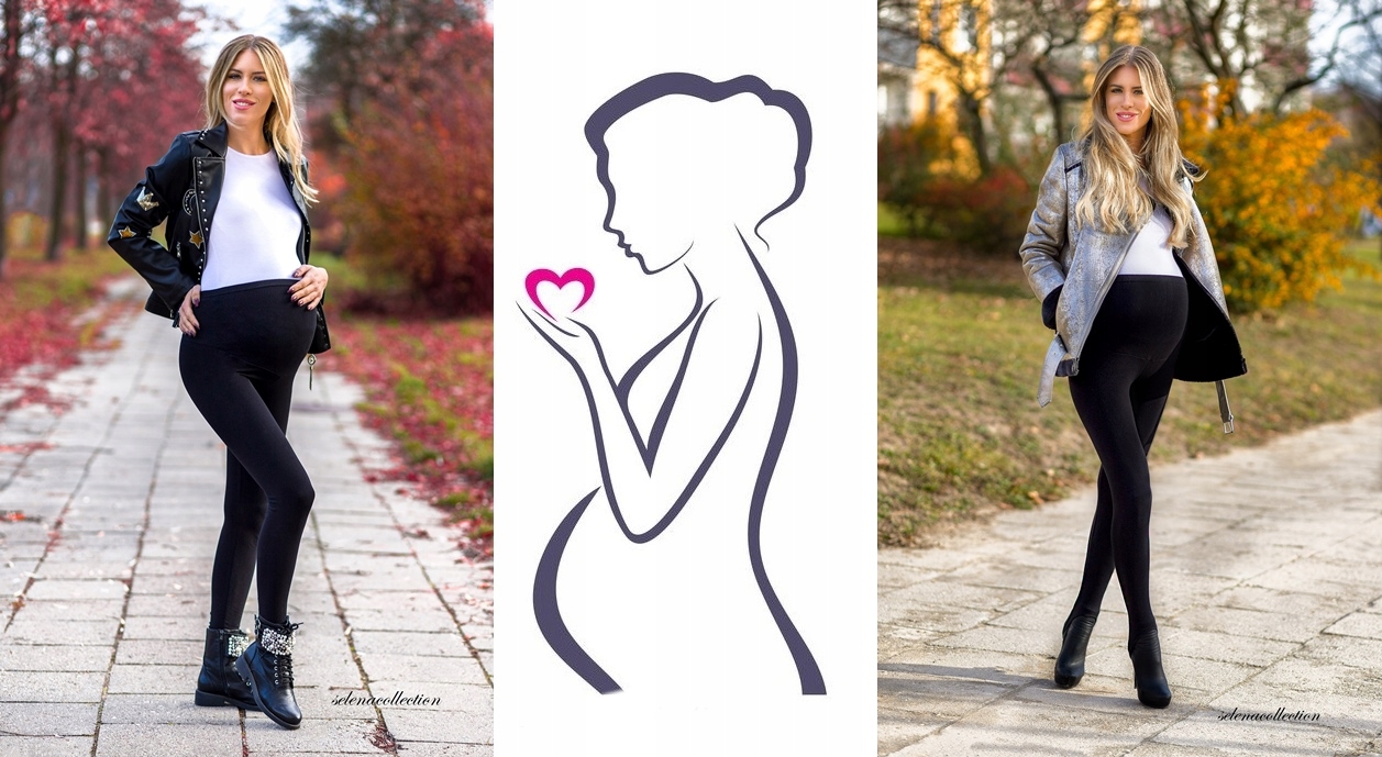 Legginsy CIĄŻOWE jesienno-zimowe C1Z CZ M/38 Płeć kobieta