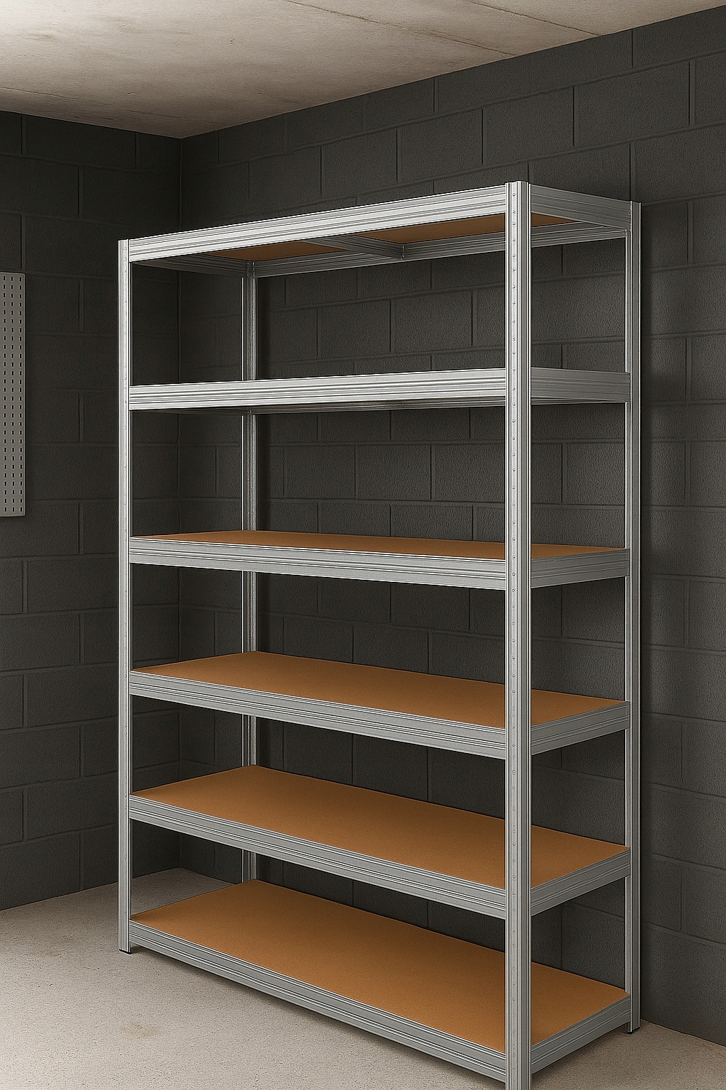 Regał Magazynowy Metalowy 6 półek Spiżarnia Garaż Piwnica 222x110x50 1050kg