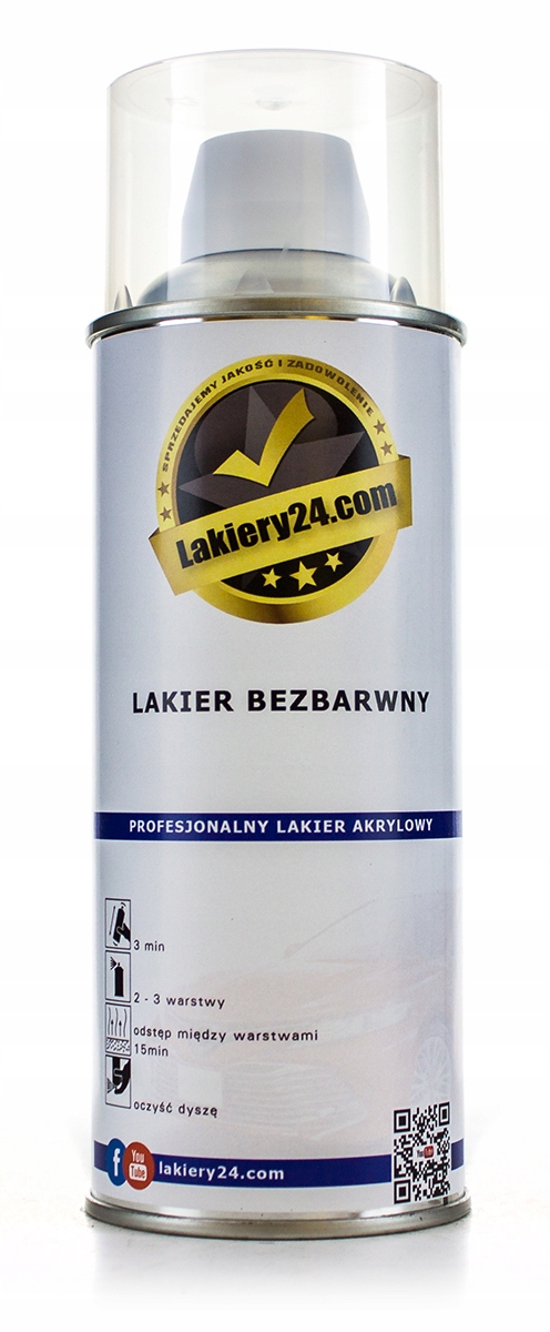 

Lakier Bezbarwny Wysoki Połysk 400 ML Samochodowy