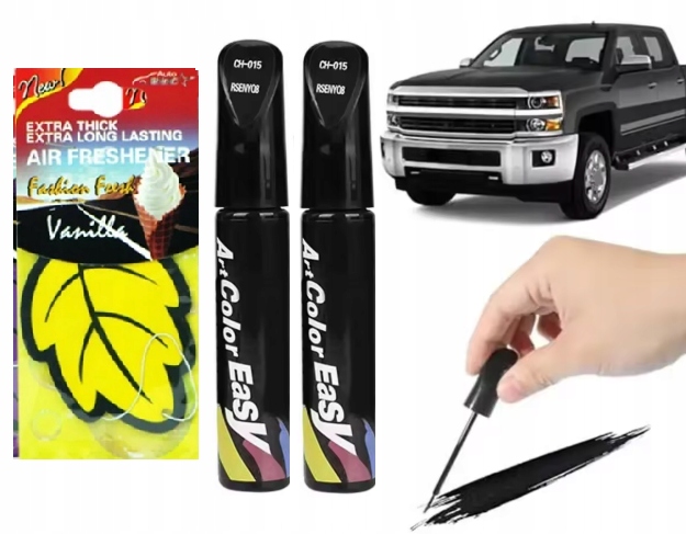 2x Korektor Na Rysy Czarny Kredka Do Usuwania Rys Z Lakieru XL zapach