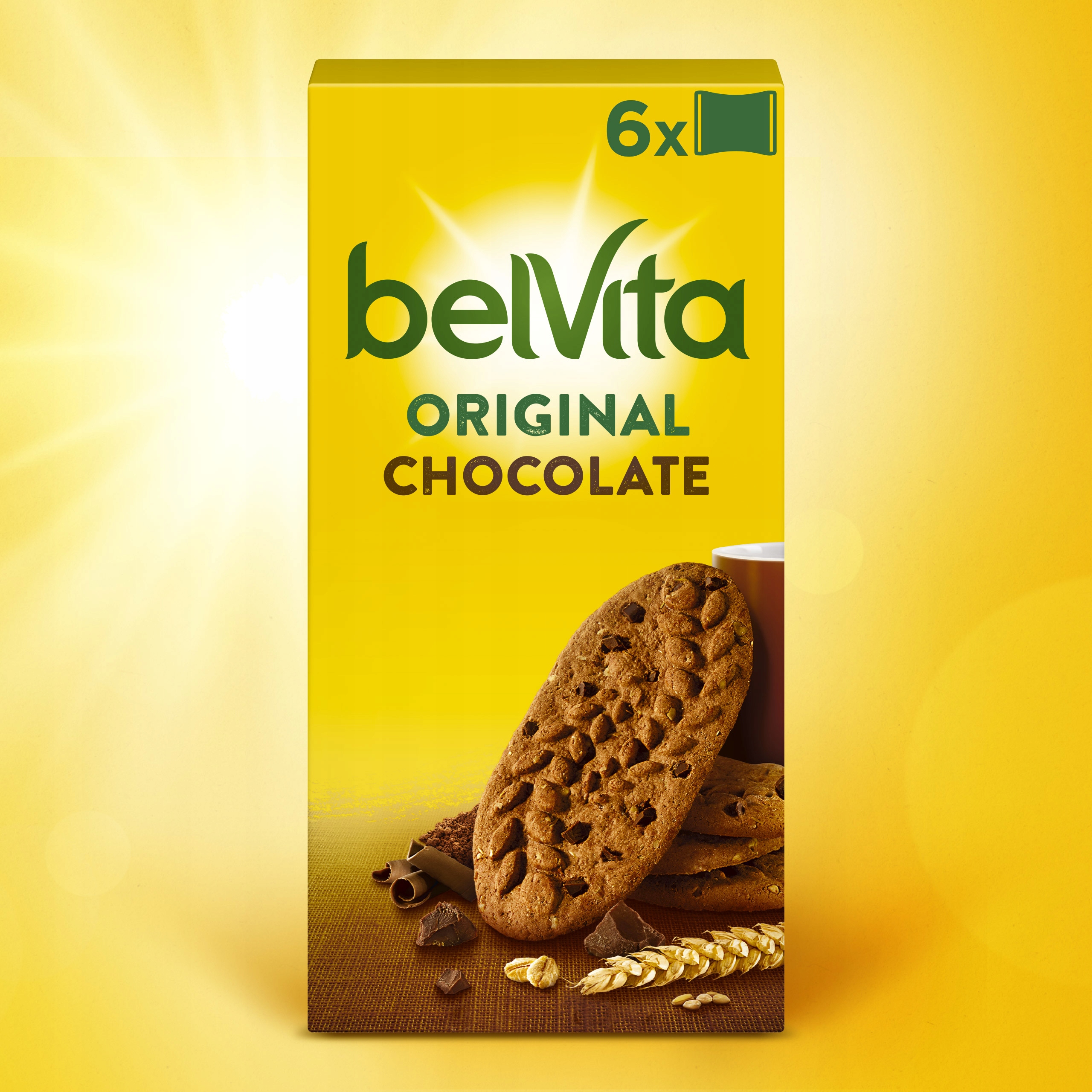 BELVITA ORIGINAL kruche ciastka zbożowe o smaku kakaowym 300 g na śniadanie Marka belVita