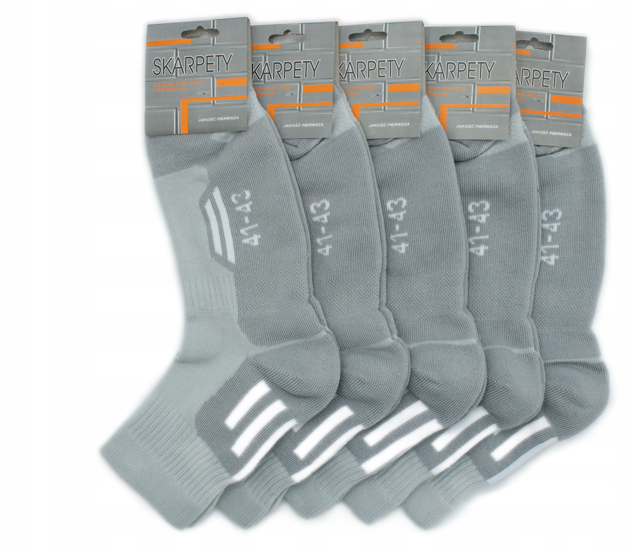 

5X Skarpety Trekkingowe 3/4 Półfrotte Pl 41-43