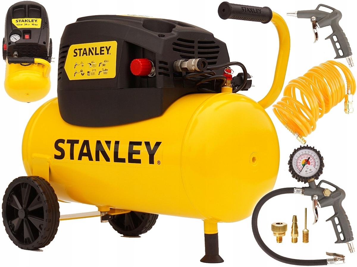 

Stanley Kompresor Bezolejowy Sprężarka 24L Zestaw