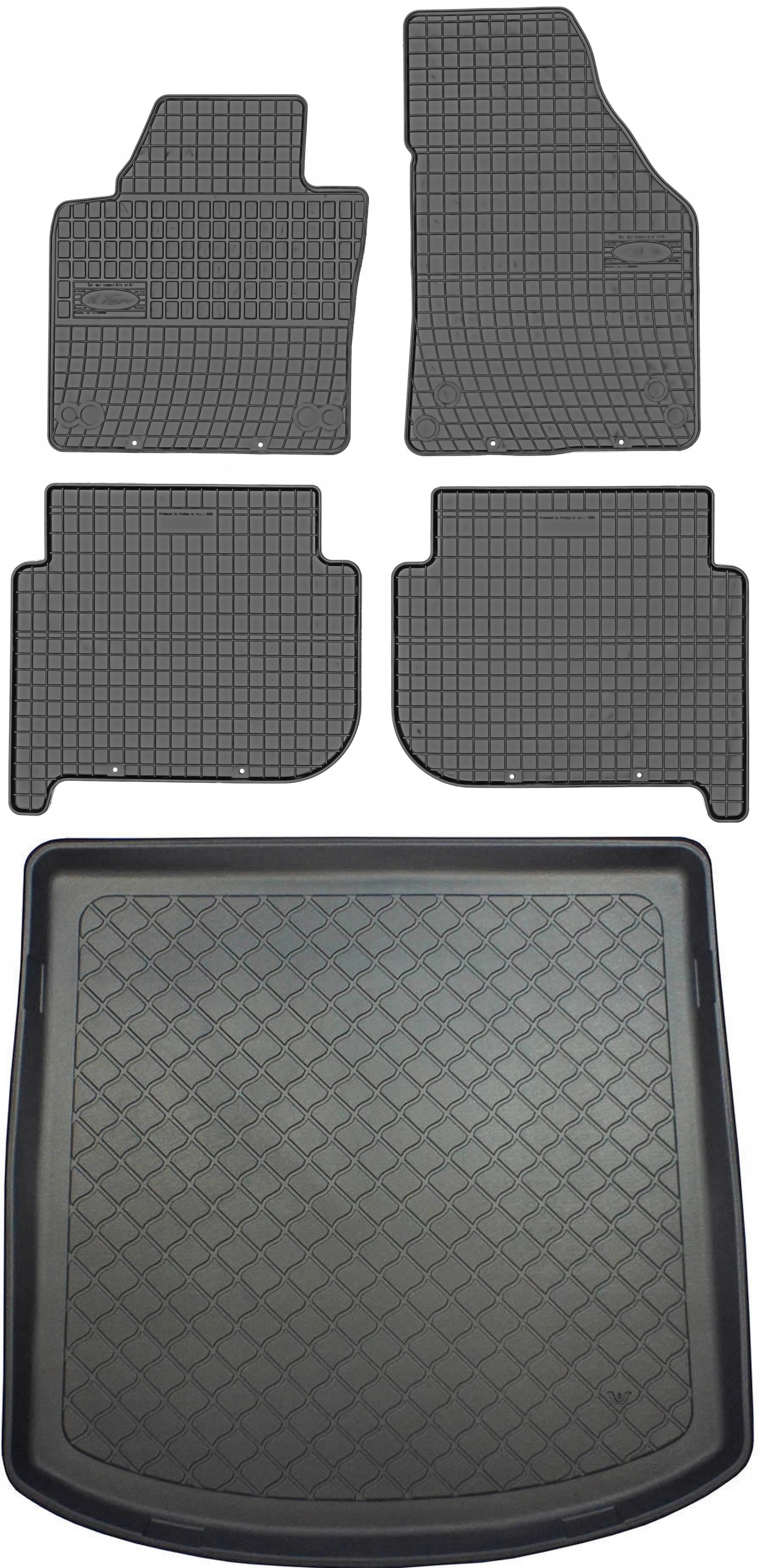 Volkswagen Touran I 5os 2003-2010 Koberce s rohožou