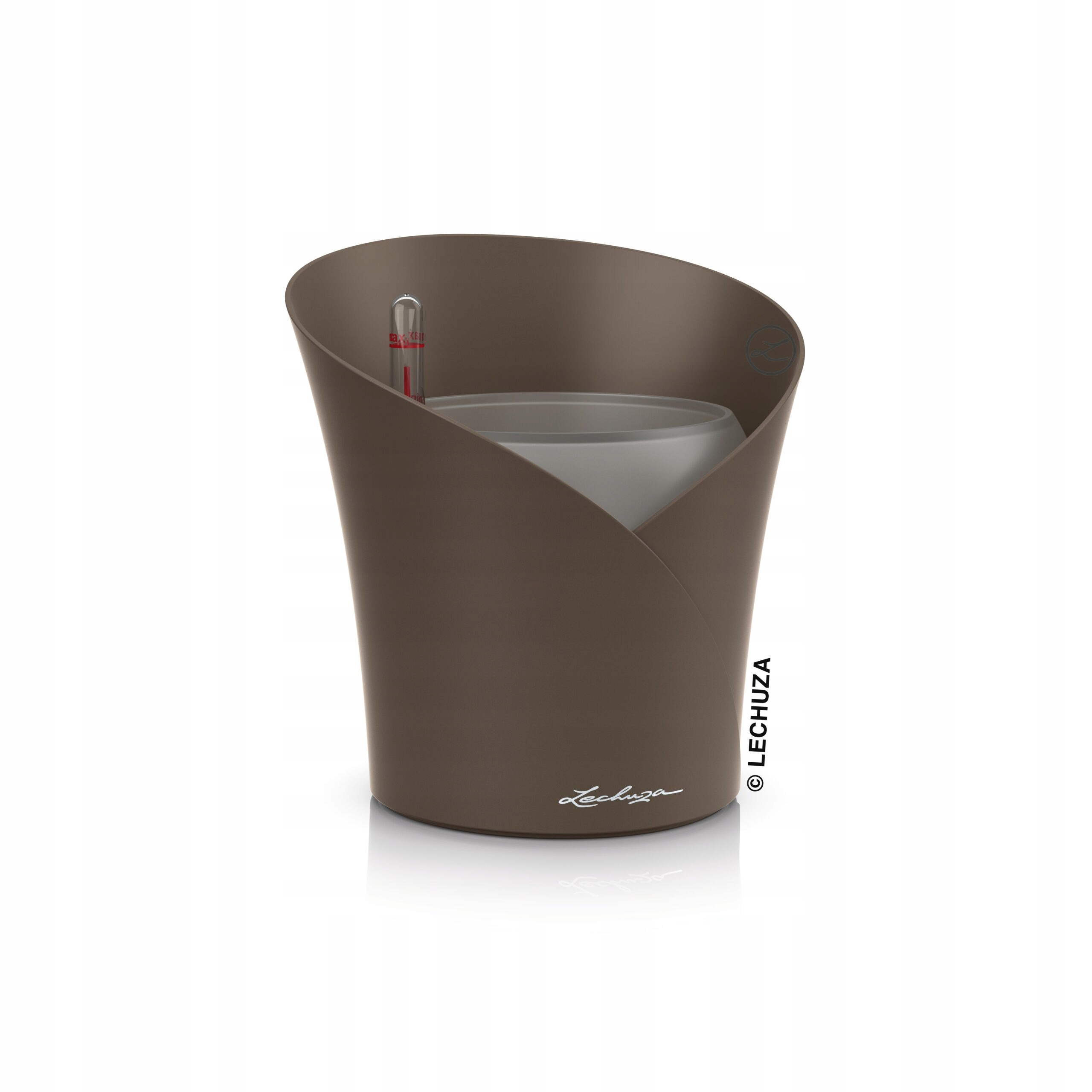 plast Květináč béžový Lechuza 18 cm x 18 x 20 cm