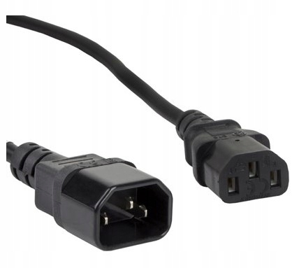 Przedłużacz kabla zasilającego 5 Metrów Lanberg Iec 320 C13 -> C14 5m Vde