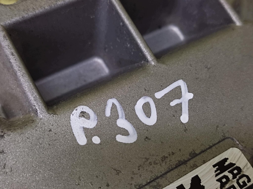 PEUGEOT 307 control unit of the engine 9650602580