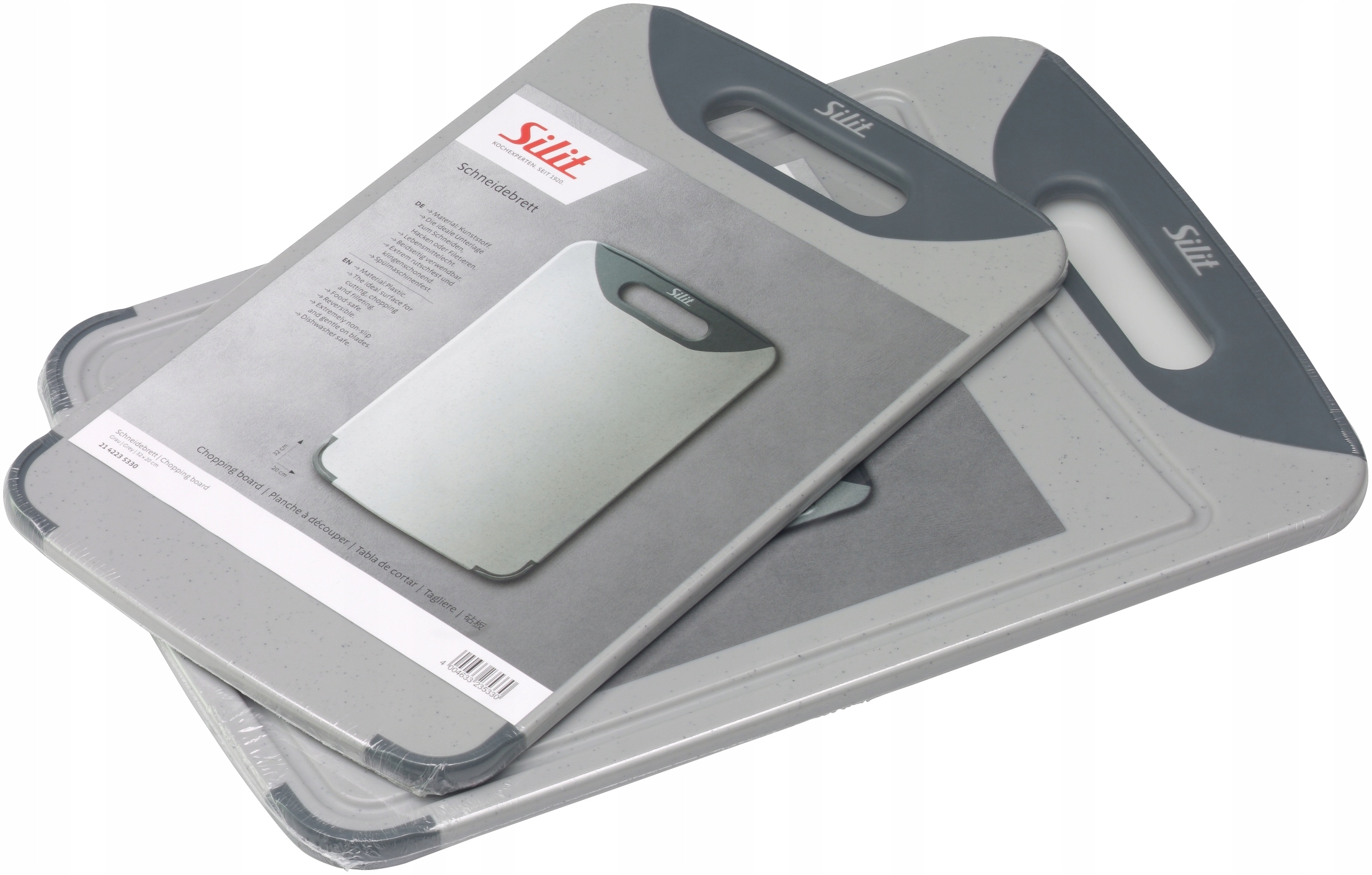 Súprava dosiek, 2 ks, sivá