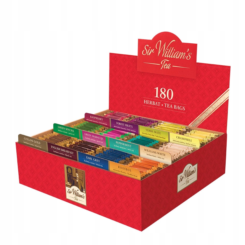 Levně Čaj Sir Williams v kartonové krabička 180 tb