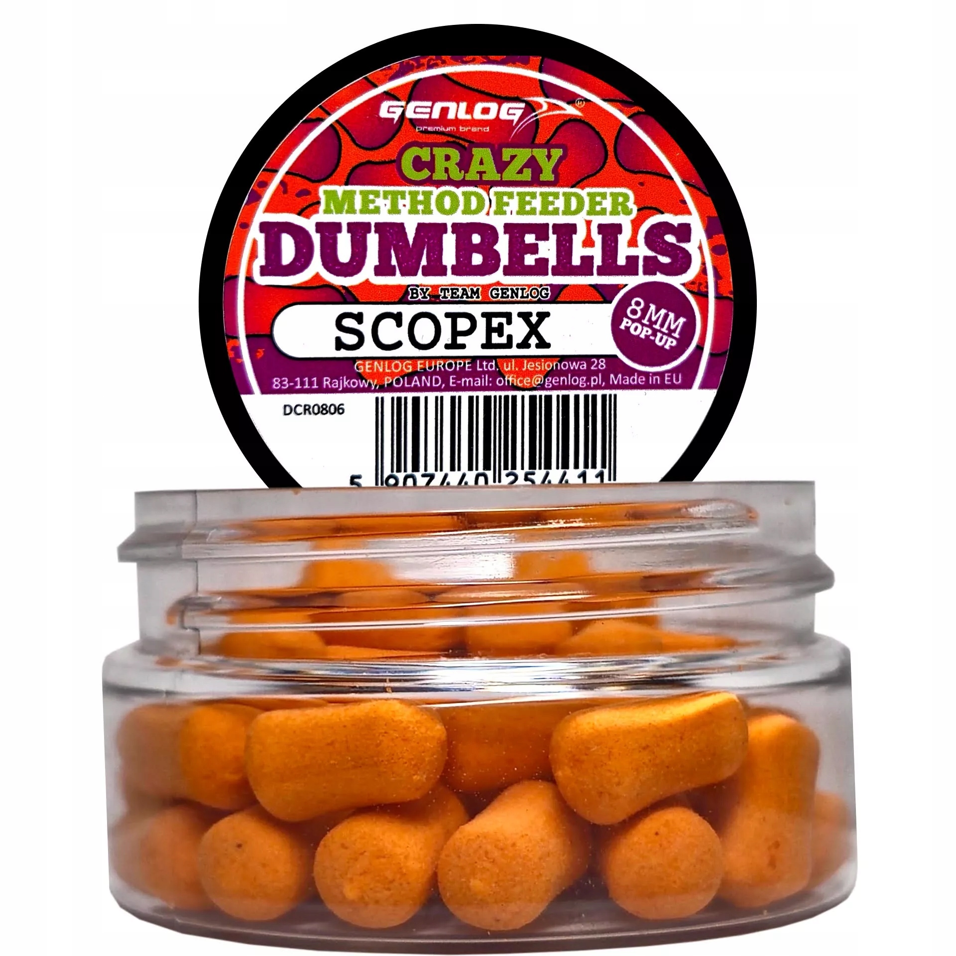 Crazy Dumbells Pop-Up Genlog Scopex 8mm 10g
