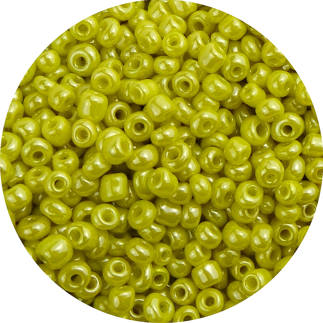 Koraliki szklane 2mm 100g Żółty 6000szt 18063