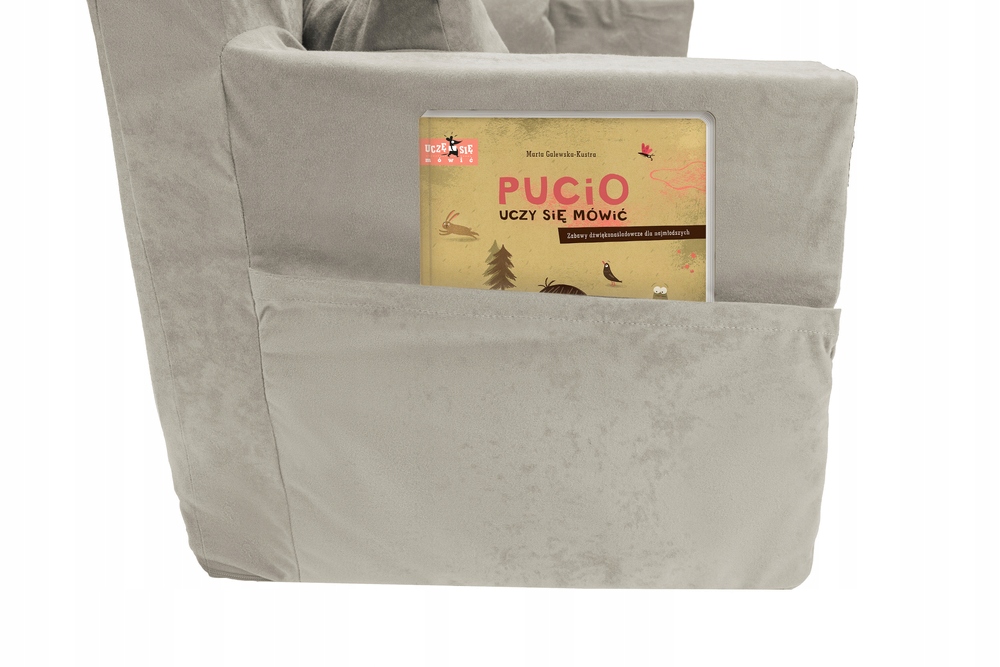 Sofa kanapa rozkładana dla dzieci piankowa pufa IMIĘ DZIECKA GRATIS Szerokość produktu 40 cm