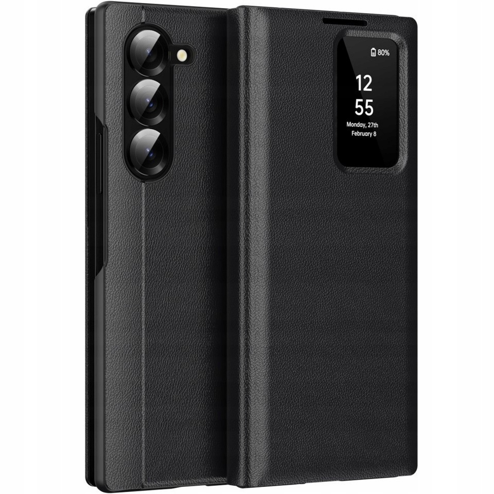 Etui Z Klapką Smart View Do Samsung Galaxy Z Fold 5 Obudowa Case Pokrowiec