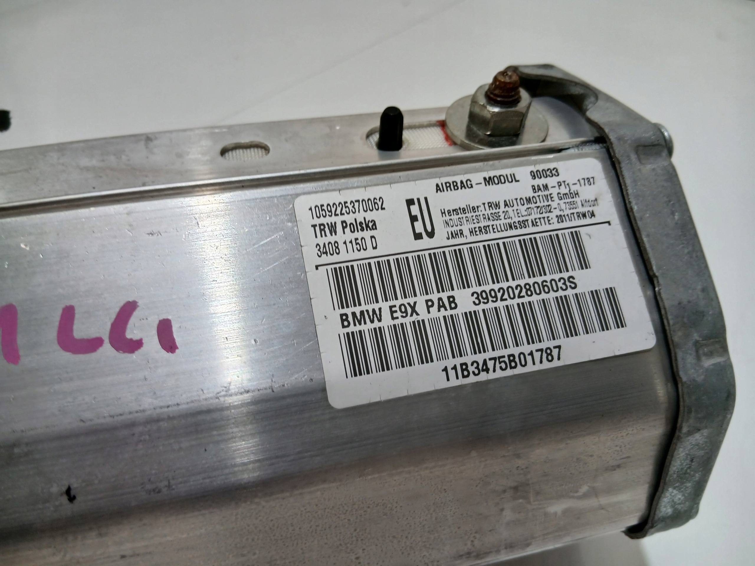 passenger airbag airbag BMW 3 E90 E91 LIFT 9202806
