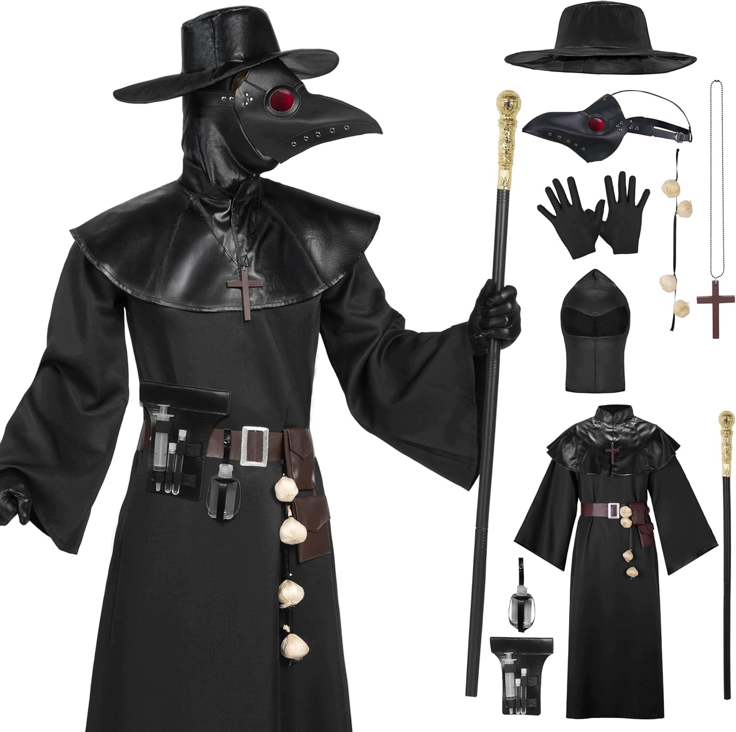 Spooktacular Creations Sada kostýmů lékaře nákazy pro muže S