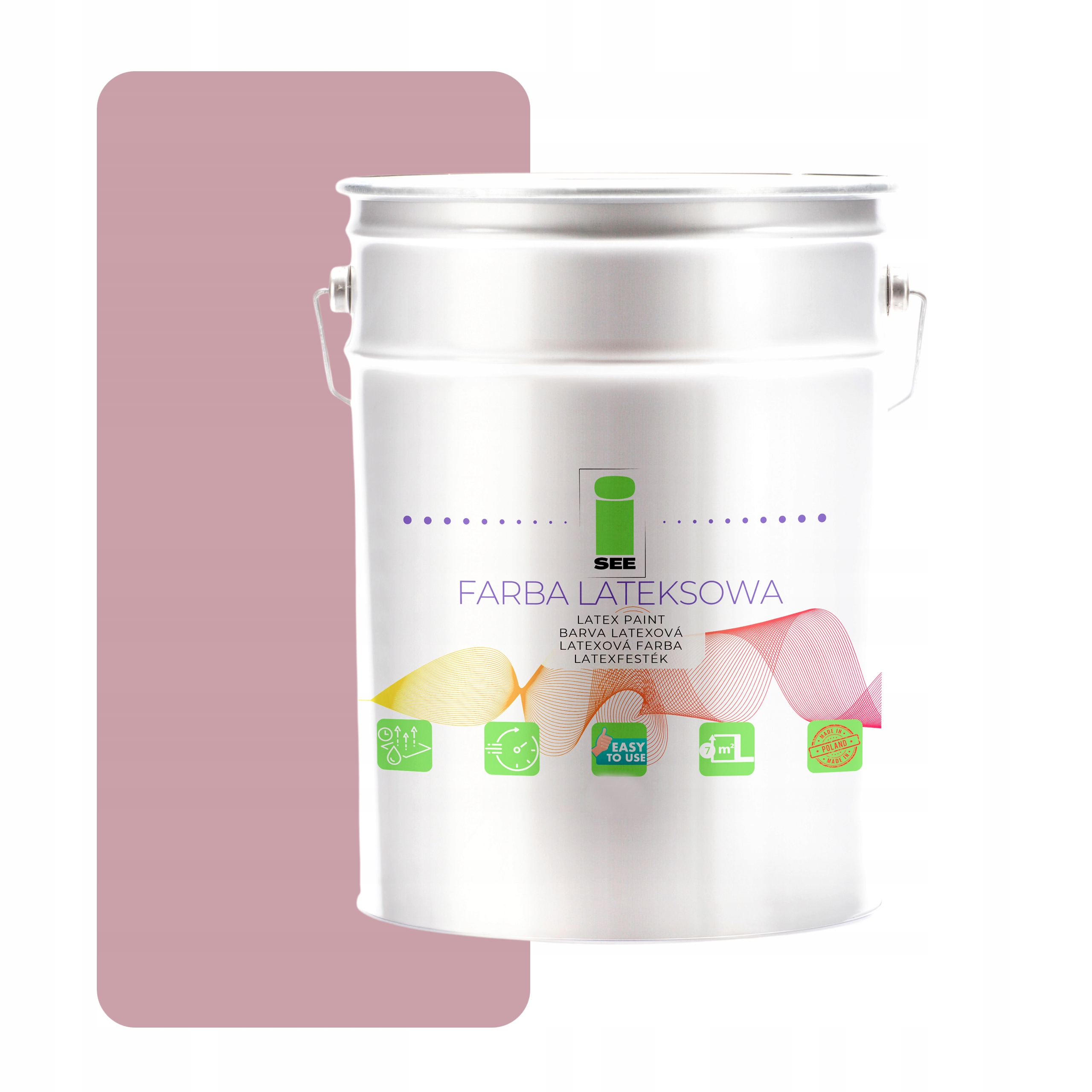 Latexová Farba Na Steny Dýchajúca Turecká Jasa Ruža 10L Hypoalergénna