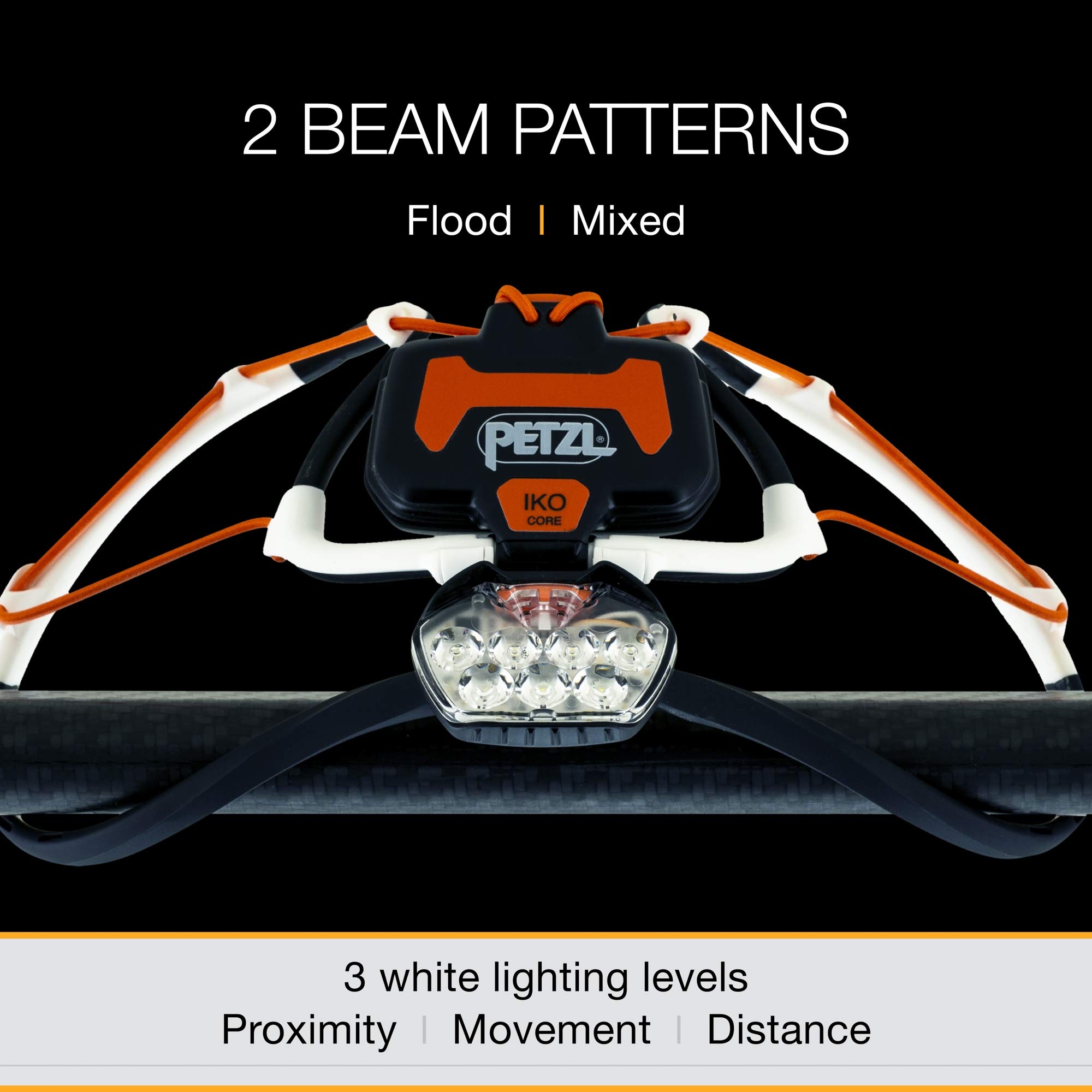 PETZL Czołówka IKO CORE 500 Lumen Czarna Z Akumulatorem CORE — miniatura 5