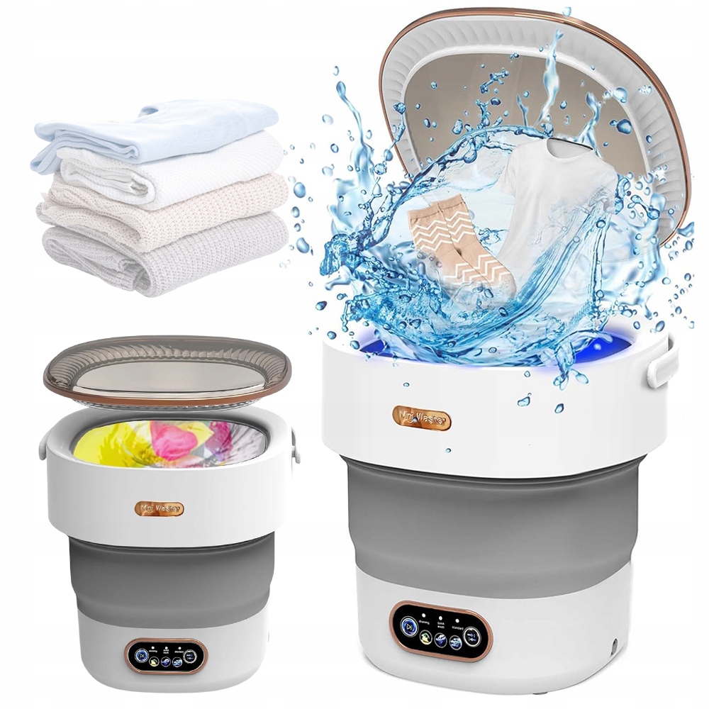Mini Pralko-wirówka Składana Pralka Automatyczna Pralka Turystyczna 12L