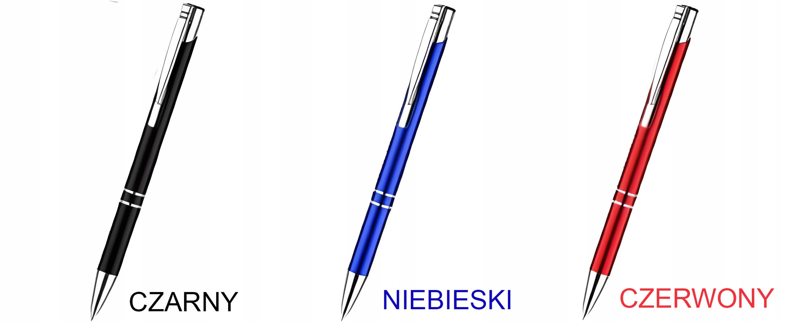 DŁUGOPISY REKLAMOWE Z GRAWEREM LOGO NAPISEM 100SZT Kod producenta d-00