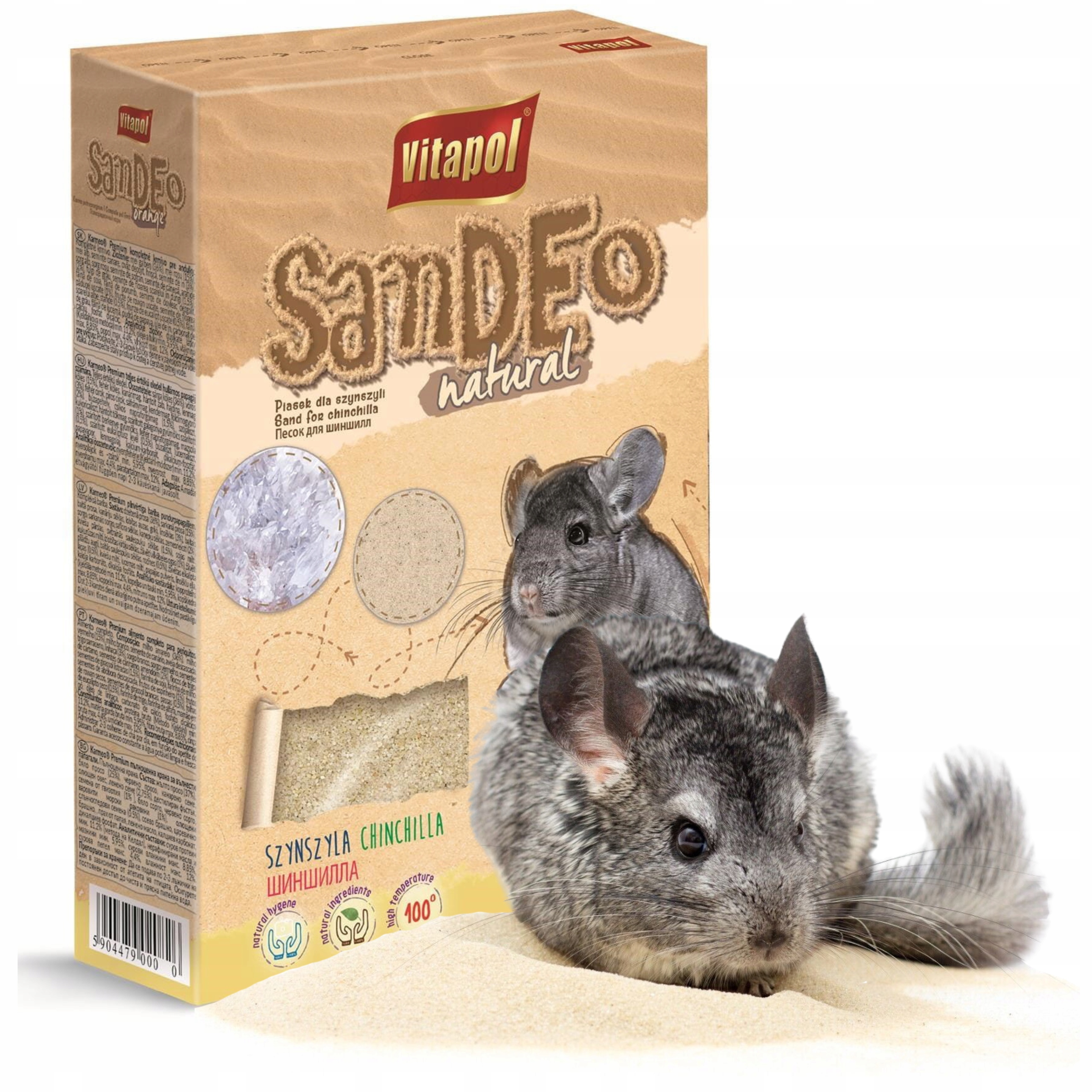 PIASEK KĄPIELOWY pył do wanna basen DLA SZYNSZYLI KOSZATNICZKI 1,5KG