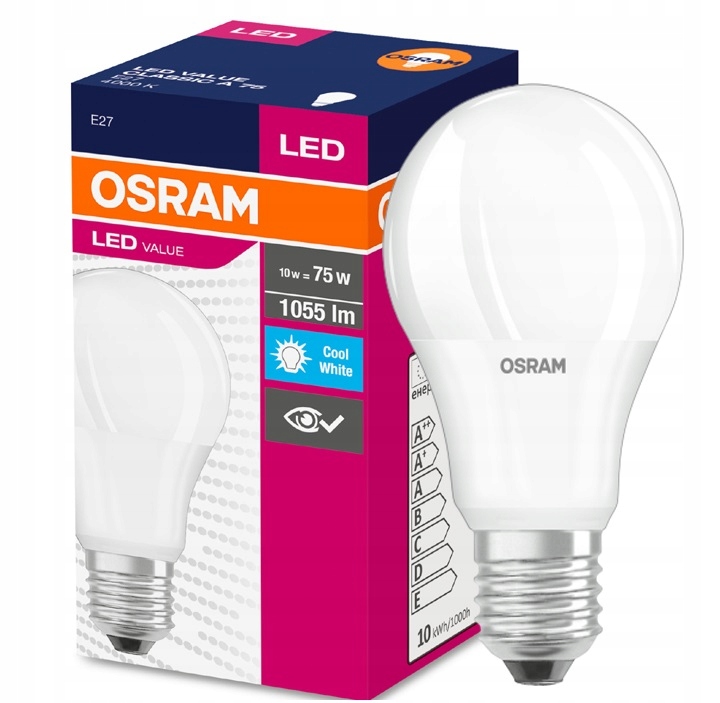 

Osram żarówka Led Value 10W 75W E27 4000K