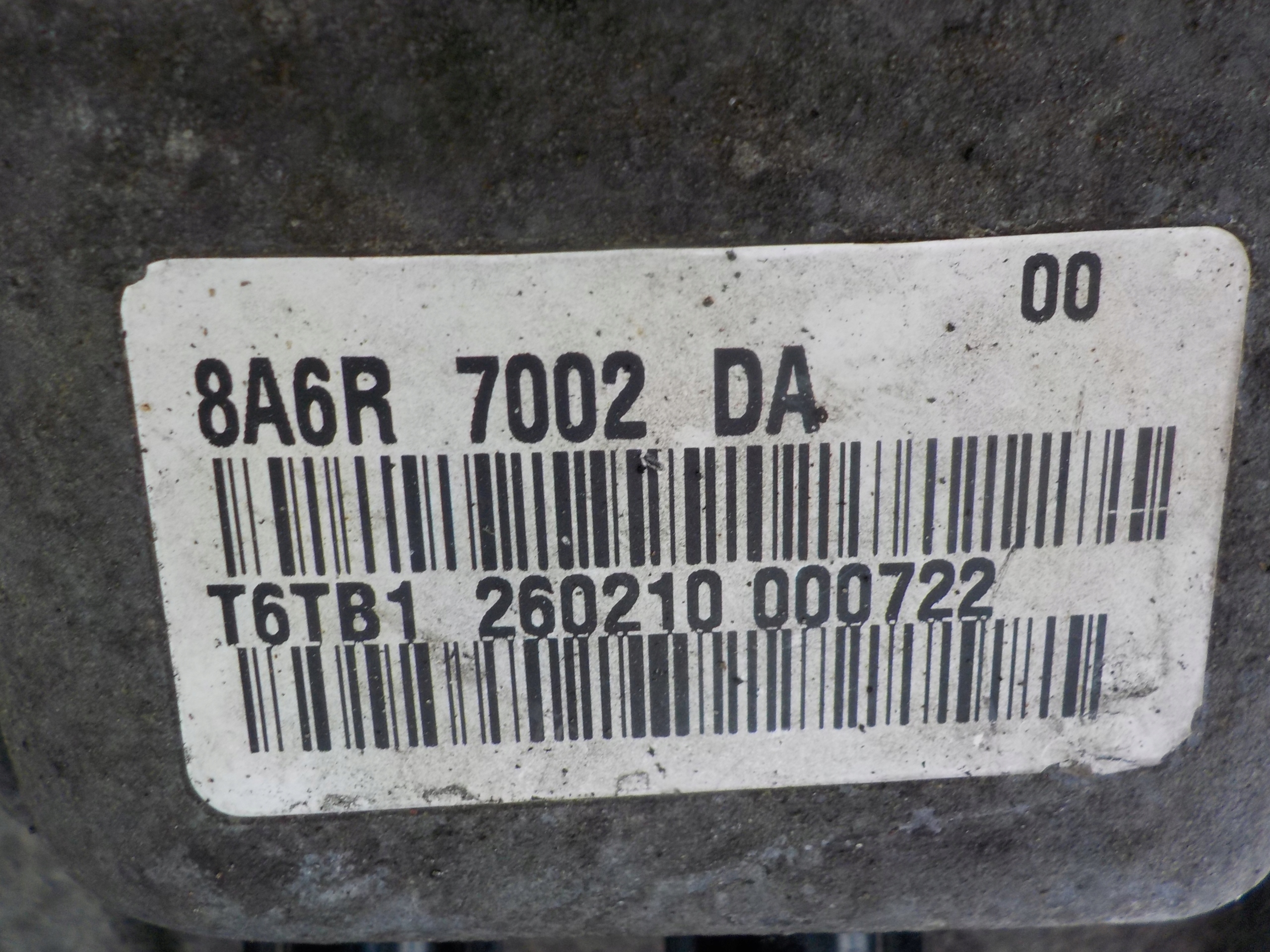 FORD FIESTA MK7 1.6 B CAMBIO 8A6R-7002-DA