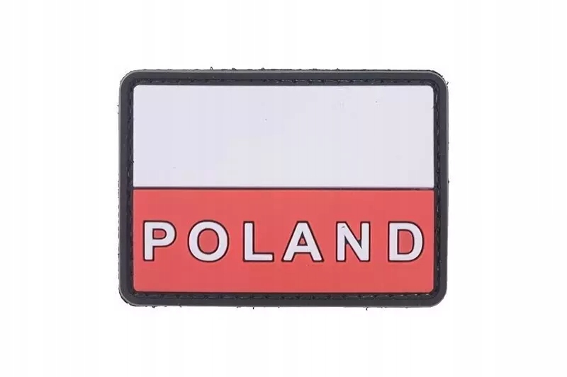 3D-флаг польского флага с надписью Poland