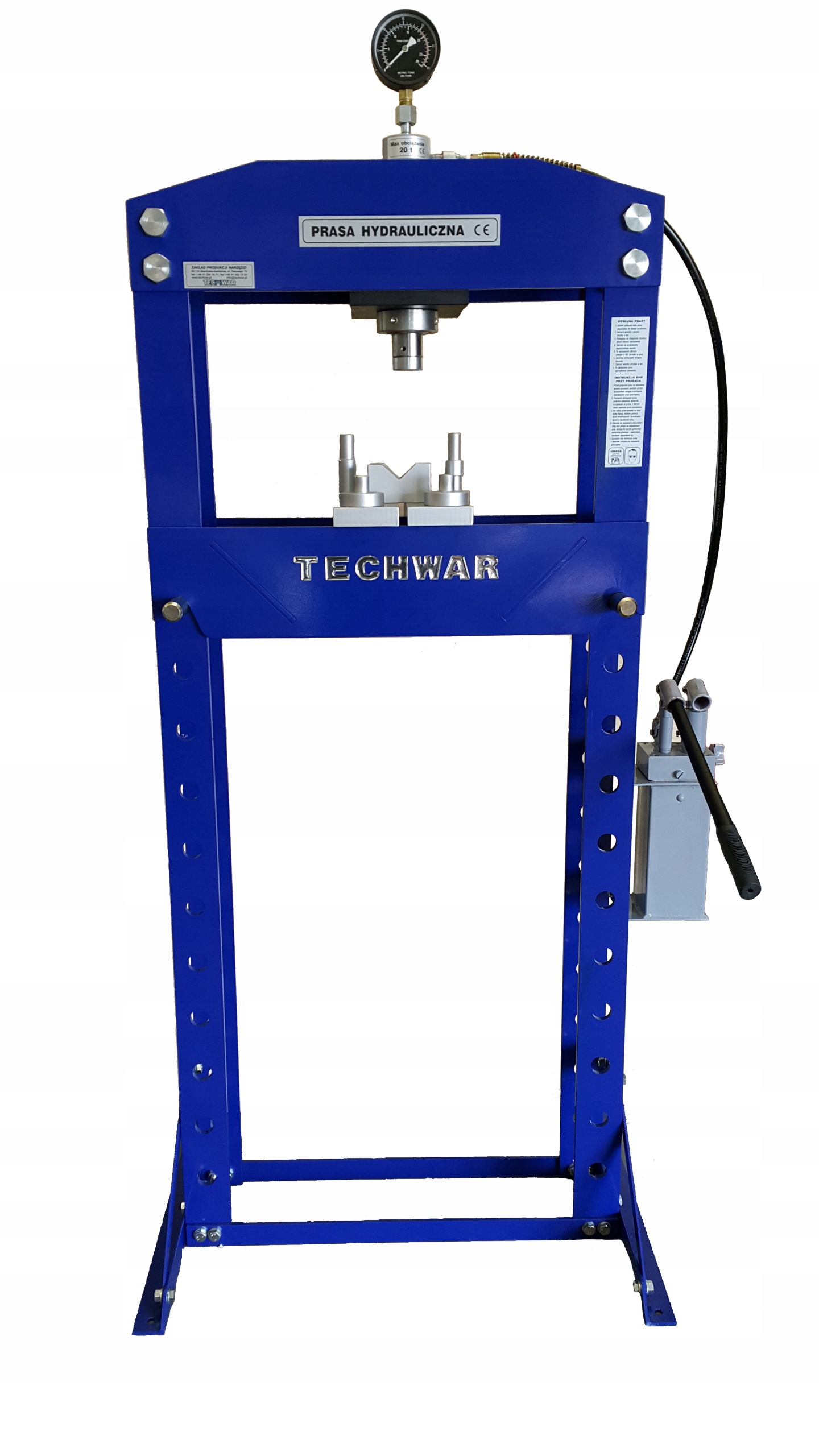 ГІДРАВЛІЧНИЙ ПРЕС ПОЛЬСЬКИЙ 20T TPH008-TECHWAR