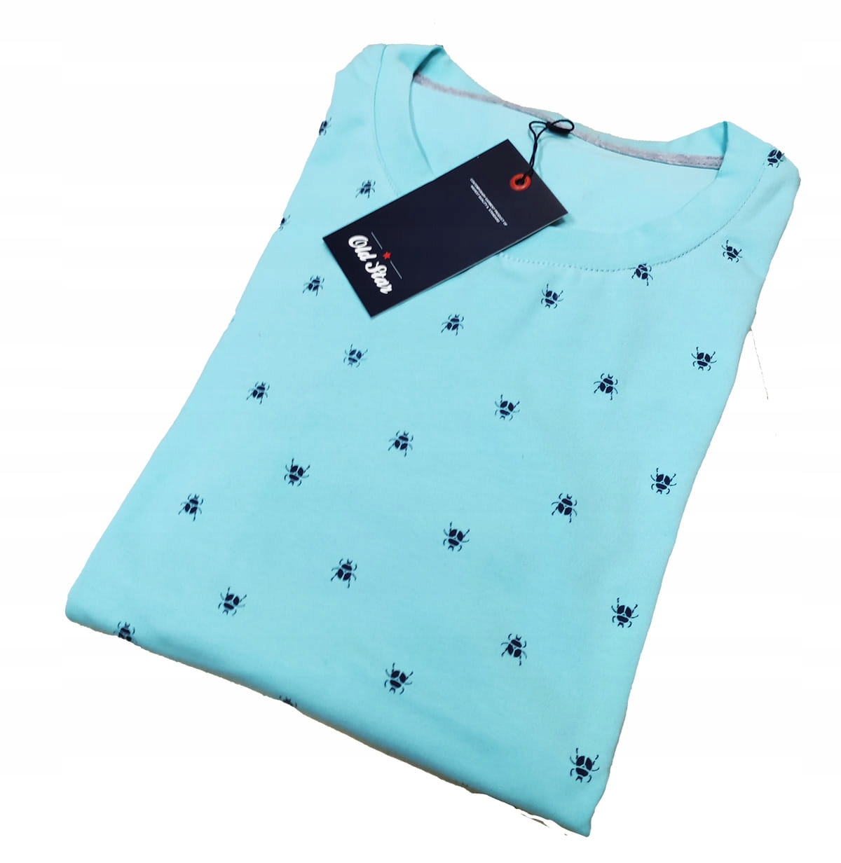 5XL Old Star Velké Tričko Tyrkysové Žučky 100% Bavlna Prémiová kvalita