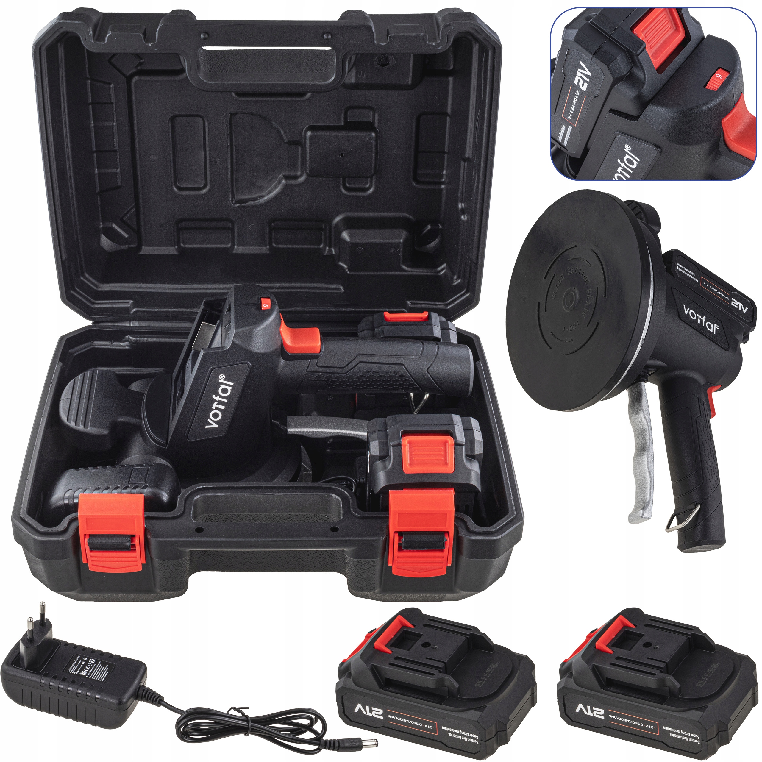 Přísavka Pro Pokládání Dlaždic Vibrátor Pro Vyrovnávání 2XAKU 21V