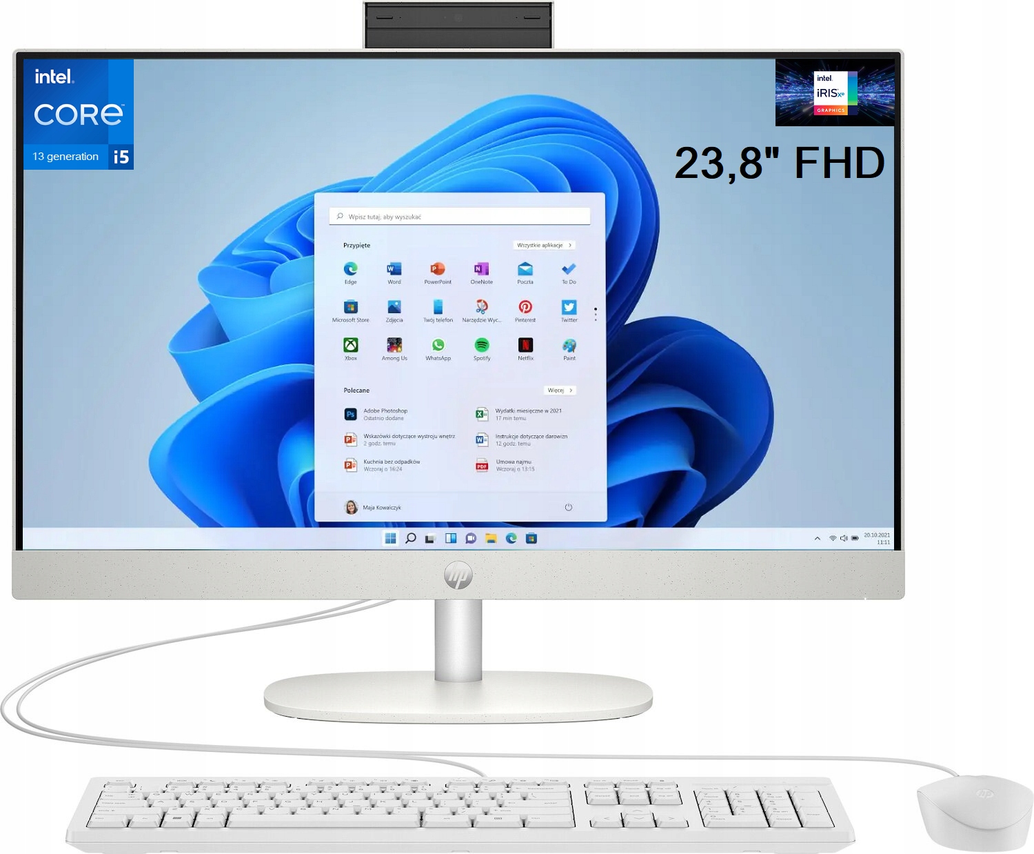 Počítač Hp 24 AiO 24-cr0069ny 23,8"FHD i5-1334U 8GB SSD256 Iris Xe W11