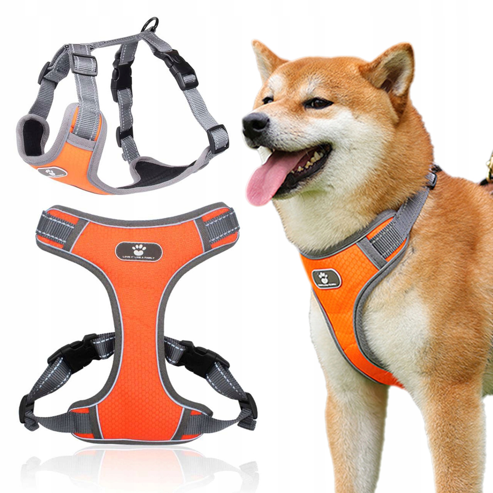 Levně Postroj pro psy Oxford Sbr Prodyšná síťovina