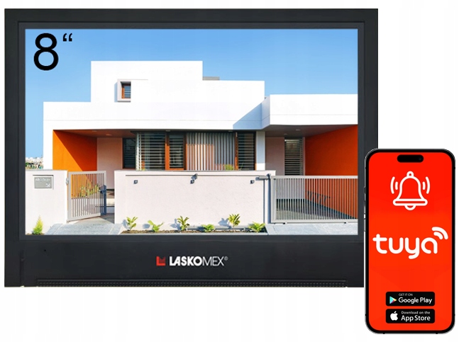 Monitor Videodomofonu WiFi Bastion Gemini 2-žilová brána Brána Kľúčenky Tuya