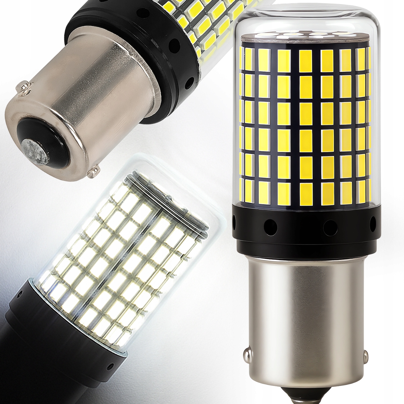 Żarówka P21W BA15s Led Canbus 144 Led Smd Bardzo Mocna Wsteczny Cofania Drl