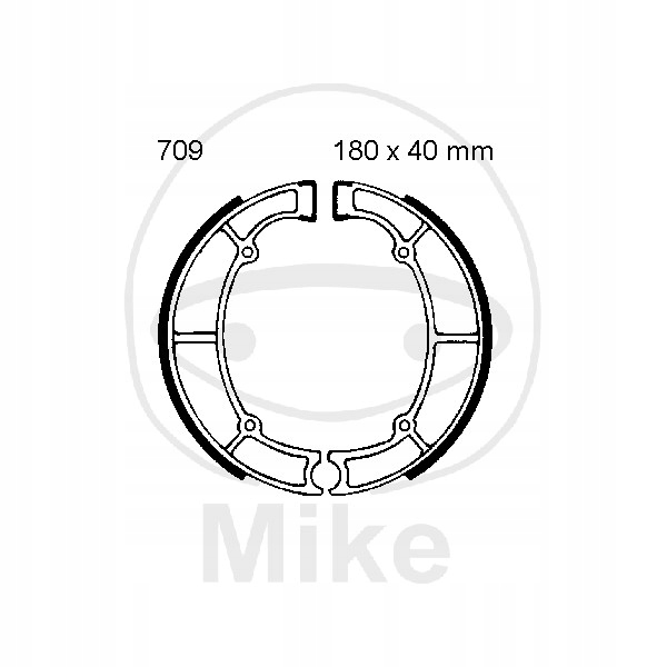 Štandardné Brzdové Čeľisti K709