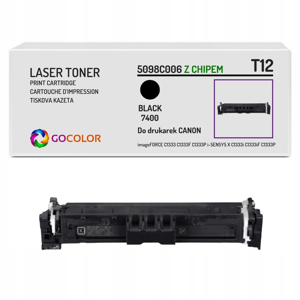 Nowy Toner T12 5098C006 z Chipem Black do Canon i-SENSYS X C1333iF C1333i
