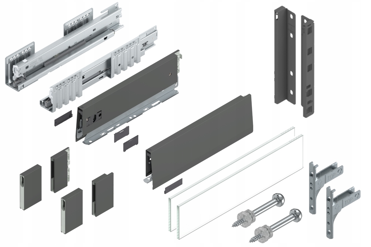 Blum Zásuvka Merivobox 270 Vysoká E Blm Antr 40 kg