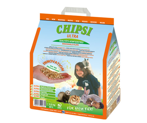 

Chipsi Podłoże Ultra gryzonie królików ptaków 10l