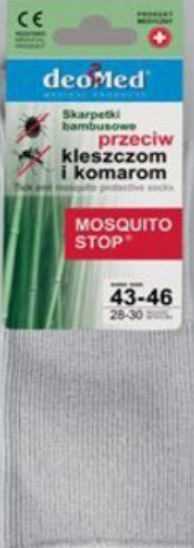 

Jjw Deomed Skarpety Mosquito Stop popielaty 43-46