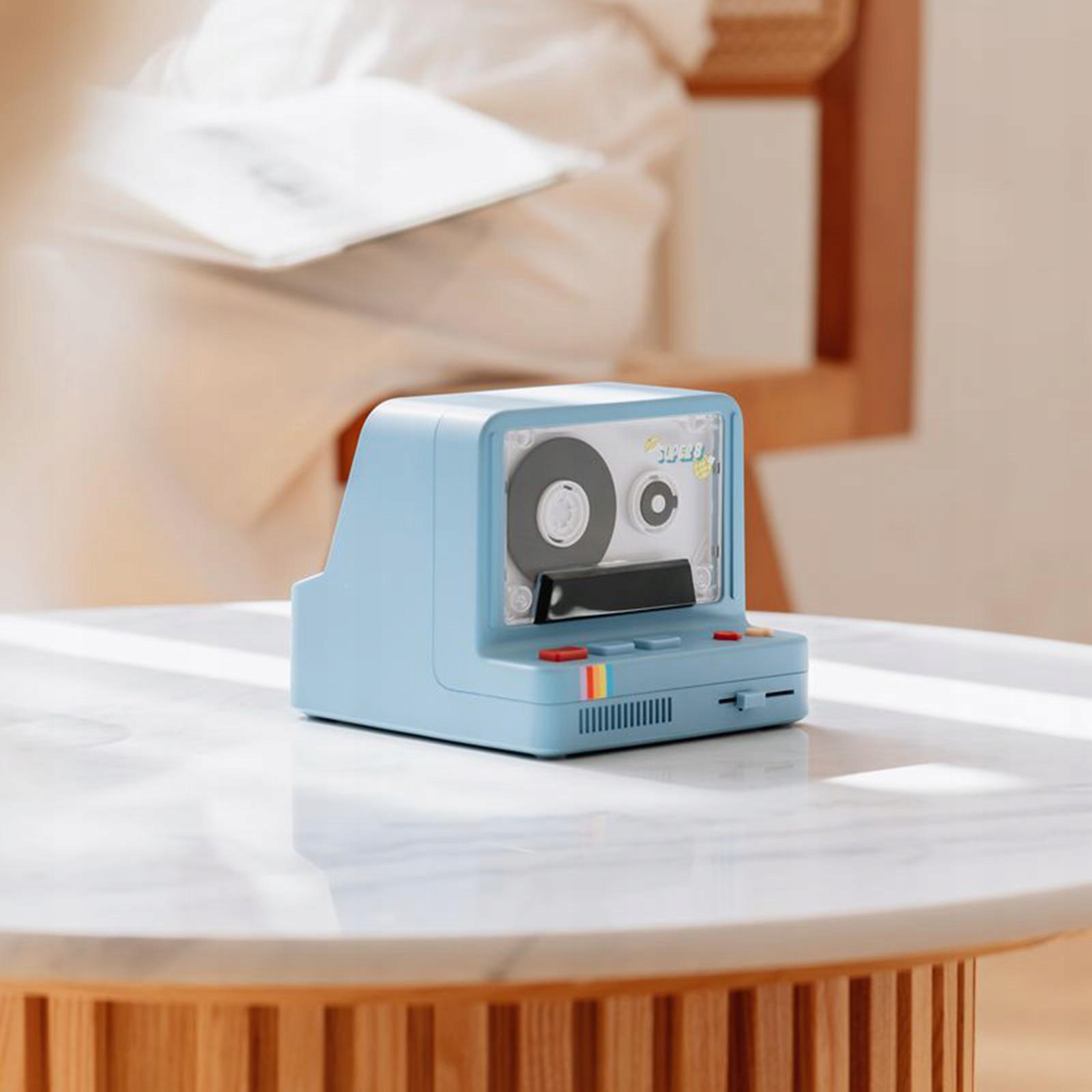 Bezprzewodowy głośnik Bluetooth 3 w 1 Arom LED Lampka nocna Bluetooth 5.0 Niebieski EAN (GTIN) 0794264365158