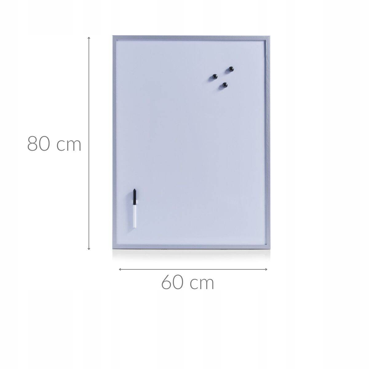 SZÁRAZON TÖRÖLHETŐ MÁGNESES TÁBLA +MÁGNESEK ZELLER Gyártó kódja 11510